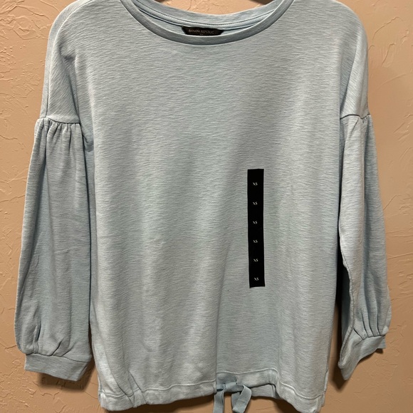 Banana Republic Light Blue Blouse with Tie Hem - Picture 1 of 6